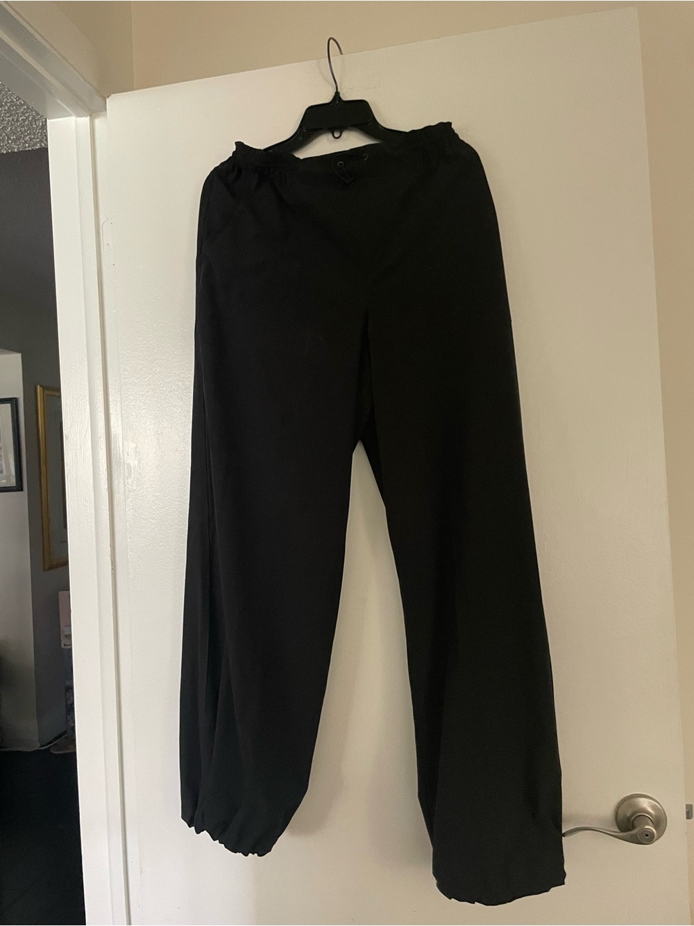 Rachel Zoe Black Wide-Leg Pull-On Pants size L.